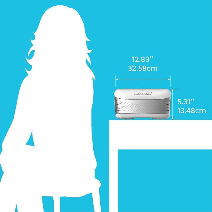 Homedics TotalClean Desktop Air Purifier – 360-Degree HEPA Filter - Image 7