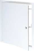 16" x 20" Lockable White Metal Access Panel. Service Shaft Door Panel with Key. Plumbing, Electricity, Heating, Alarm Wall Access Panel for Drywall. Bathroom Services Access Hole Cover.