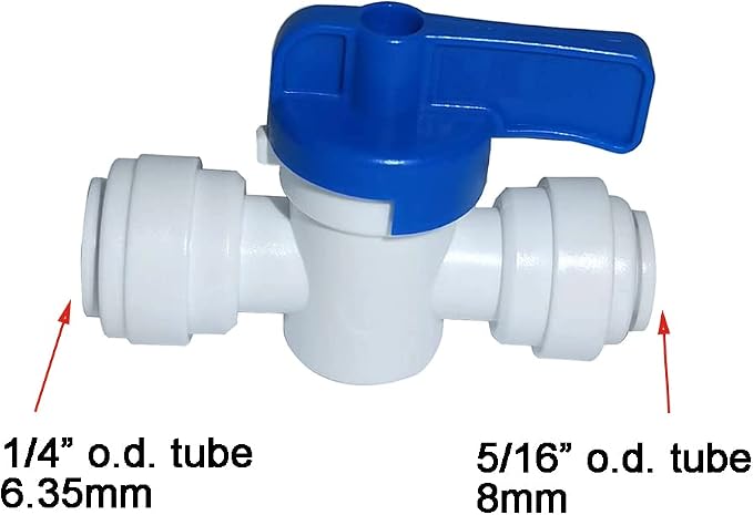 Food-Grade Quick Connector Push-In Tube Fitting, 5/16" to 1/4" O.D. Reducing - Image 2