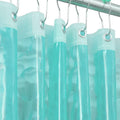 Ga-Geetopia EVA 3D Teal Pearl Water Cube Plastic Shower Curtain Liner - Premium Light Weight 72" x 72" Teal Bathroom Shower Showroom Curtain Liner with Rustproof Metal Gromments and Weighted Magnet