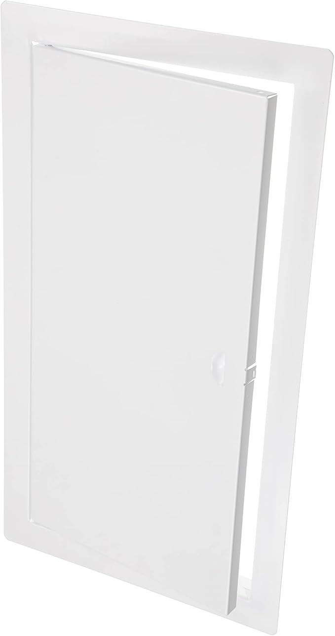8" x 16" White Metal Access Panel. Service Shaft Door Panel. Plumbing, Electricity, Heating, Alarm Wall Access Panel for Drywall. Bathroom Services Access Hole Cover.