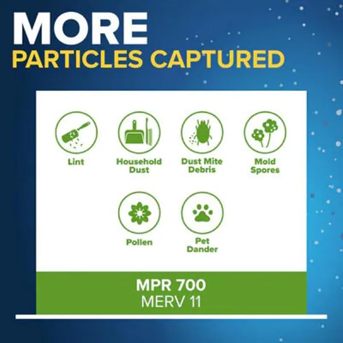 Filtrete 17x17x1 AC Furnace Air Filter, MERV 8, MPR 700, Tough on Pollen - Image 4