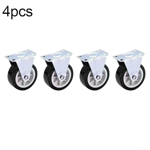 Set Of 4 Swivel Casters Polyurethane Wheels Workbenches, Tool Chests, And - Image 2