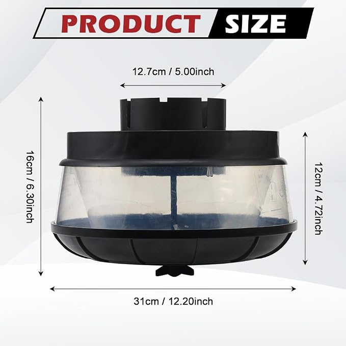 Universal Air Pre-Cleaner Assembly 5 Inch Inner Diameter Intake Inlet, - Image 2