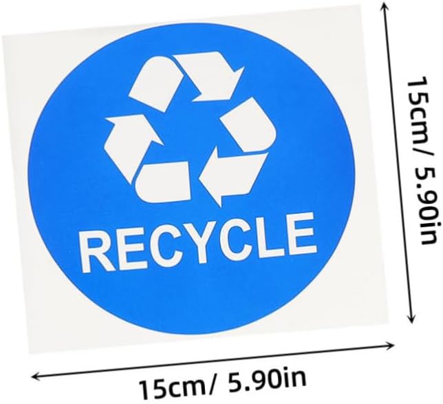 8pcs Trash Can Bathroom Labels Waste Sorting Stickers Garbage Classification - Image 2