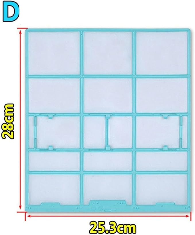 2Pcs Air Conditioner Filter Replacement, Wall Mounted Indoor Unit Dust Cover - Image 2