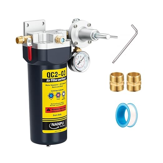NANPU QC2 3/8" NPT Desiccant Air Dryer by NANPU