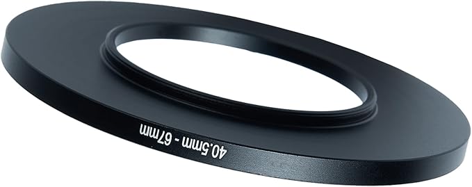 40.5mm to 67mm Step-up Adapter Rings Filter Adapter Black Metal Step Down by Unknown