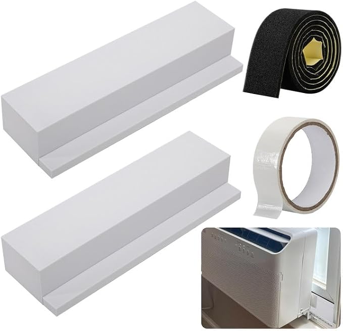 moonoom 2 Pack Air Conditioner Foam Block, Window AC Side Foam Block Kit by moonoom