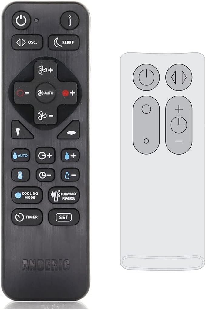 Universal Remote for Dyson AM08 Pedestal Fan by Anderic