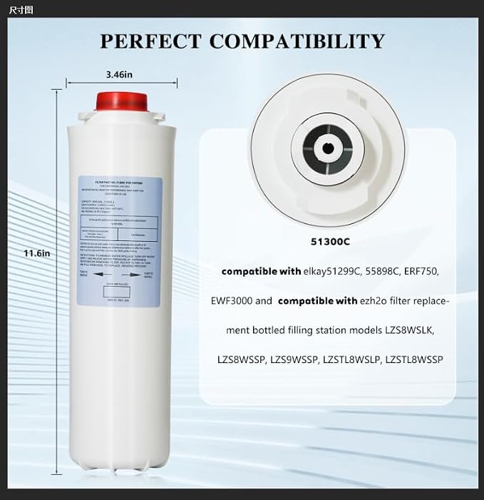 Water Filter Replacement for EWF3000（No Chip）, 1 Packs Replacement Large - Image 3