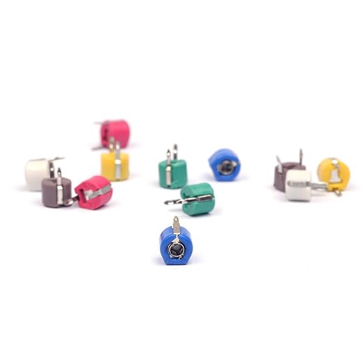 12Pcs Trimmer Variable Capacitance Ceramic 6mm Capacitor Kit 5PF 10PF 20PF 30PF - Image 4