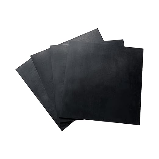 4 Pieces Anti Vibration Pads 1/8 in Thick X 4 in X 4 in, Neoprene Rubber Pads by ZSUCUN