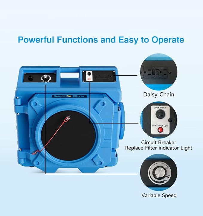 550 CFM Air Scrubber, Air Purifier - Image 4