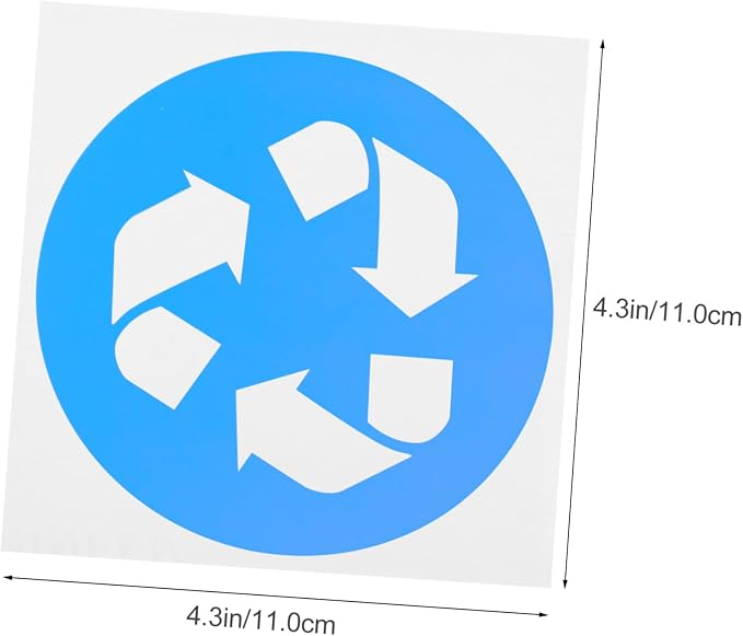 Artibetter 12PCS Self-Adhesive Trash Recycling Stickers - Image 2