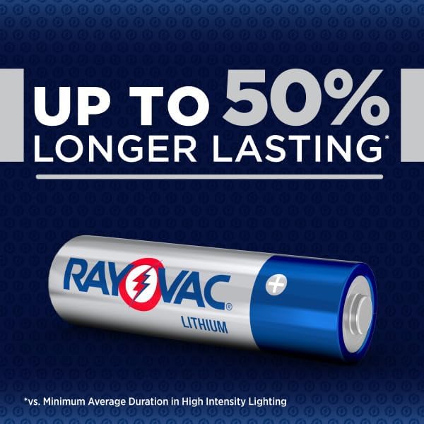 Rayovac 1.5V Lithium AA Batteries, Double A Batteries - Image 3