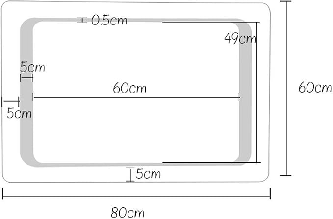 LED Bathroom Mirror with Lights Sensor Switch Bathroom Mirror with Demister Pad - Image 5