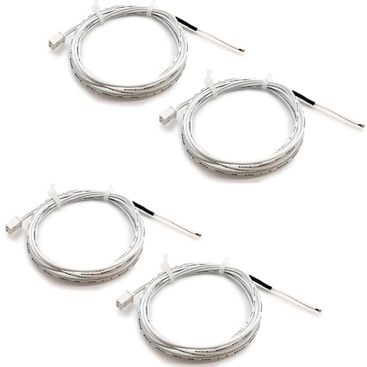 4Pcs Ender 3 Thermistor 1m/39.4Inches, 3D Printer ohm NTC 100K 3950 Thermistor by TIEXYE