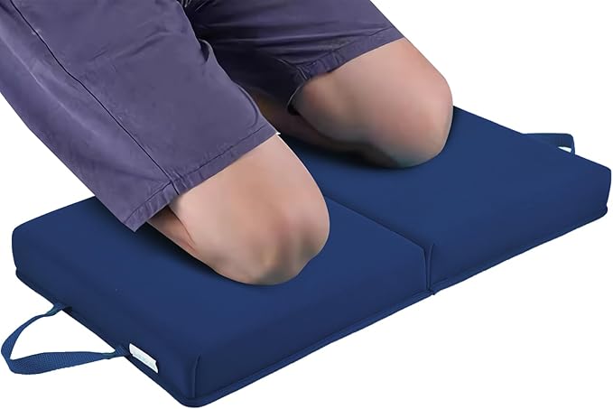 Gardening Knee Pads, Large Knee Pads for Gardening, Kneeler Pad, Thick Garden Knee Pad,Repairing-Floor Knees Mat for Prayer, Fitness, Yoga, Gym & Pilates(Blue)
