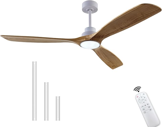 QUTWOB 60" Wood Ceiling Fan - Image 7