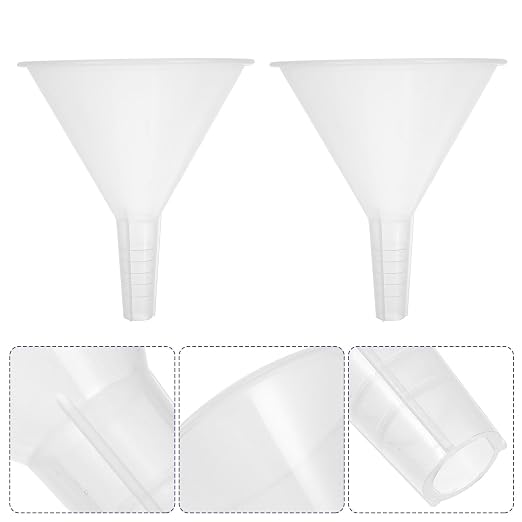Veemoon 5pcs 100mm Plastic Scientific Triangle Funnels, Laboratory Pp Filling - Image 8