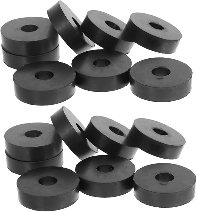 Healifty 20Pcs Shockproof Rubber Isolation Pads Heavy Duty Vibration Floor by Healifty
