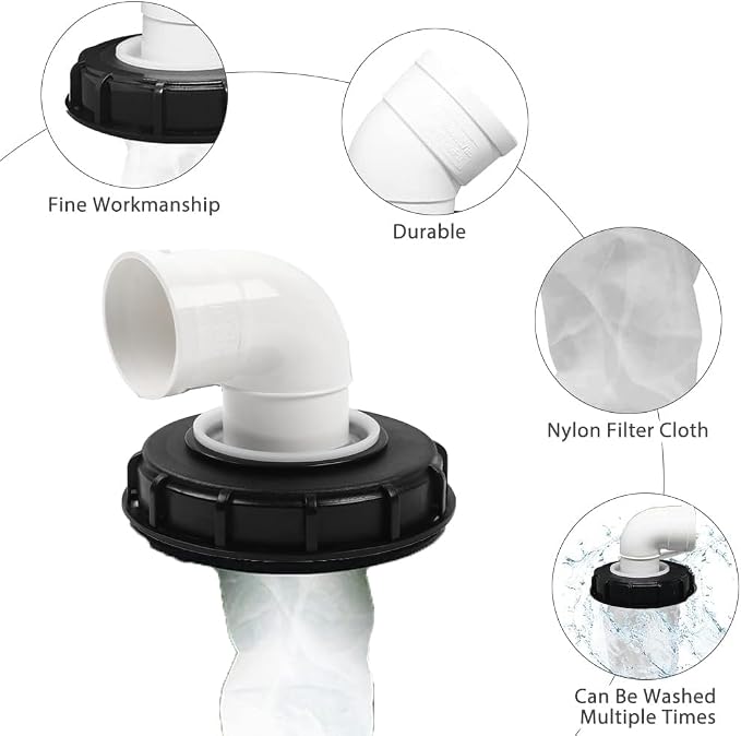samou IBC Lid Filter 165 mm 90° Ton Barrel Cover - Image 3