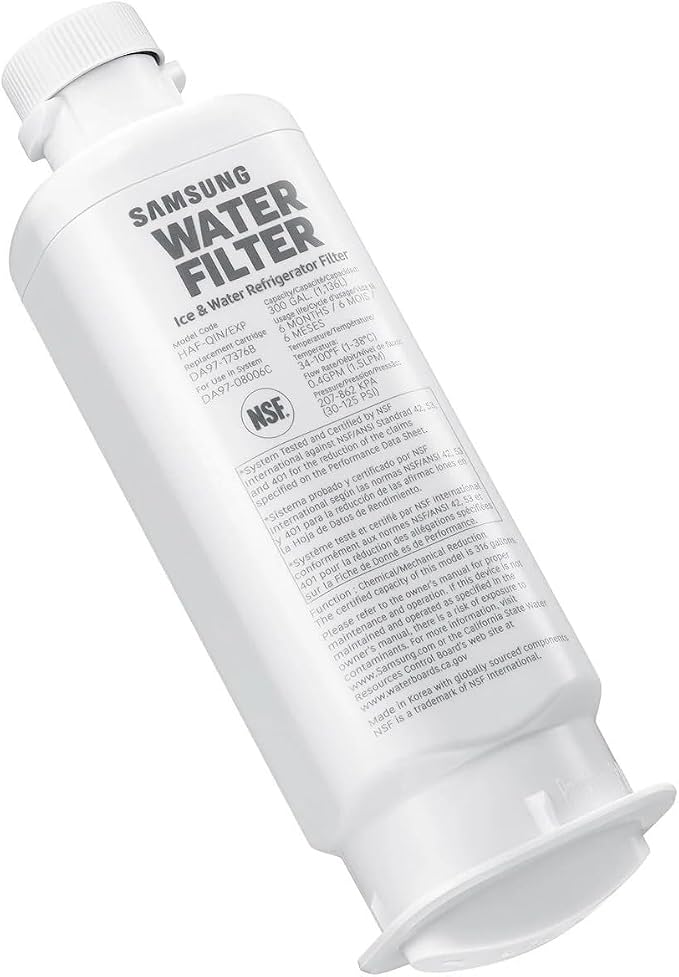 Samsung HAF-QIN/EXP Genuine Refrigerator Water Filter, 6-Month Life, Easy - Image 5