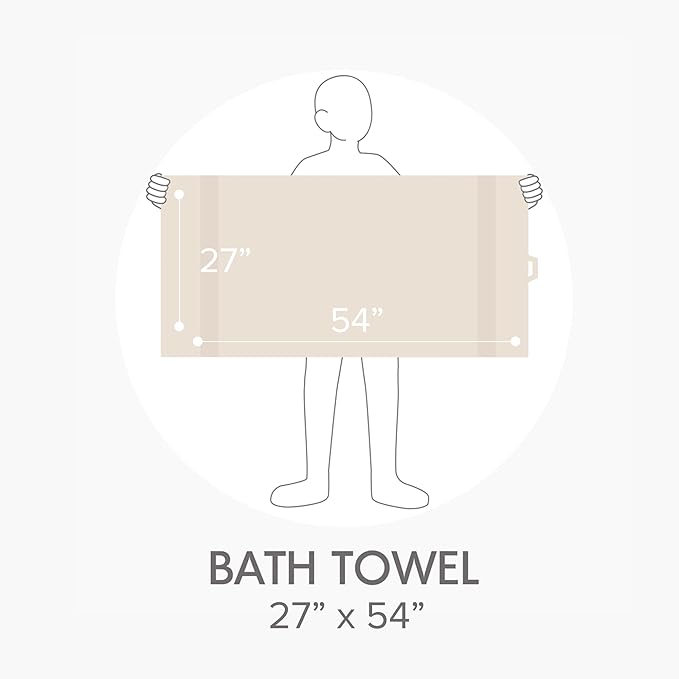 Comfort Spaces Turkish Bath Towel Set of 4 Piece 27x54 Medium 100% Cotton Towels Highly Absorbent Soft Quick Dry Shower for Bathroom Spa Beige Tan