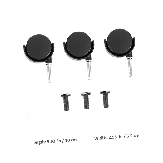 ULTECHNOVO 3pcs Plastic Caster Wheels - Image 3