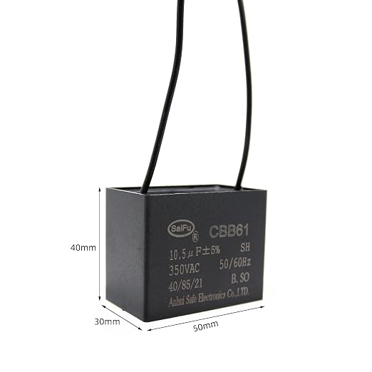 CBB61 Capacitor 10.5uf 350V AC Ceiling Fan 2 Wire 50/60Hz - Image 2