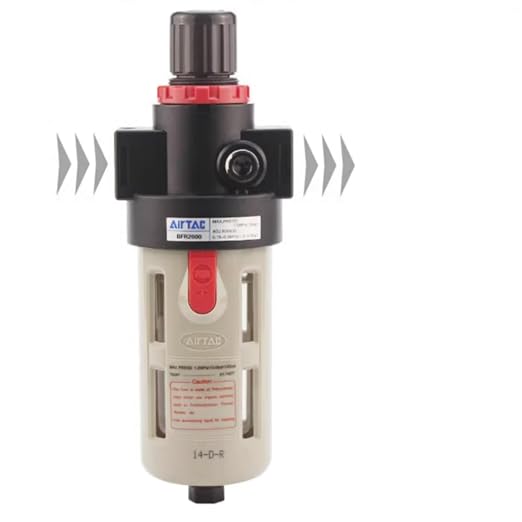 Compressed Air Pressure Filter Regulator Airtac BFR4000 1/2'' NPT 0-140 PSI - Image 9