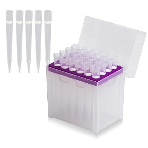 Pipette Tips 5000ul, Sterile Filtering Tips 5ML, Transparent, 24 Tips by HUWAZINE