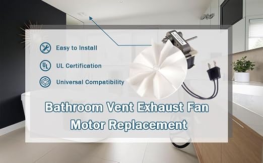 BOJACK Bathroom Vent Exhaust Fan Motor Replacement Electric Motors Kit - Image 6