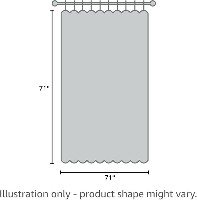 Gibelle Abstract Marble Shower Curtain, Blue Grey Fabric Shower Curtain for Bathroom, Modern Ink Art Decor Waterproof Shower Curtain Set with Hooks, 71x71