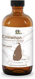 Cinnamon Essential Oil - Direct from Sri Lankan Essential Oils - 100% Pure - Natural Aceite de Canela for Aromatherapy & Wellness - Premium Grade (8oz)
