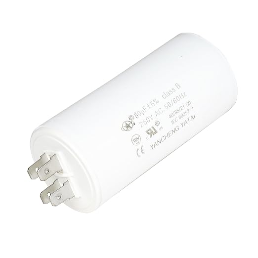 YATAI CBB60 Capacitor 80uF 250V AC, 4-Pin Run Capacitor, 1.64 x 3.54 in Cylinder - Image 4
