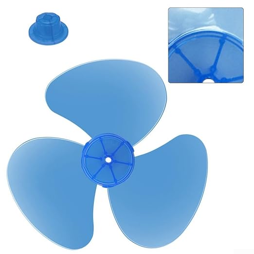 3 Leaves Fan Blade Set, 12 Inch Plastic Fan Blade Replacement Part - Image 2