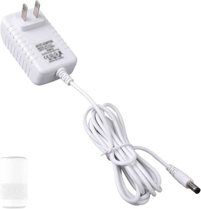 12V Power Cord for Levoit Core Mini Air Purifier, 2m/6.5ft Power Charger AC to by BTFO