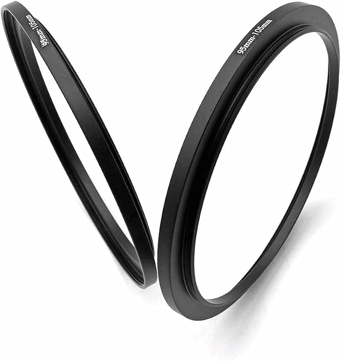 Metal Step Up Ring, 95mm to 105mm 95-105mm Step Rings 2 Pieces Step-Up Lens - Image 4