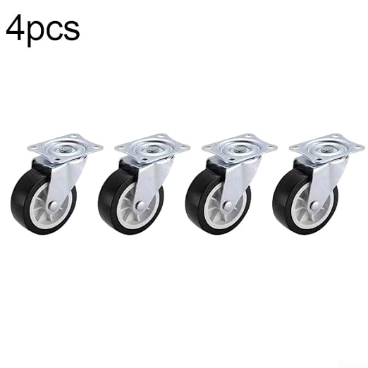 Set Of 4 Swivel Casters Polyurethane Wheels Workbenches, Tool Chests, And - Image 2