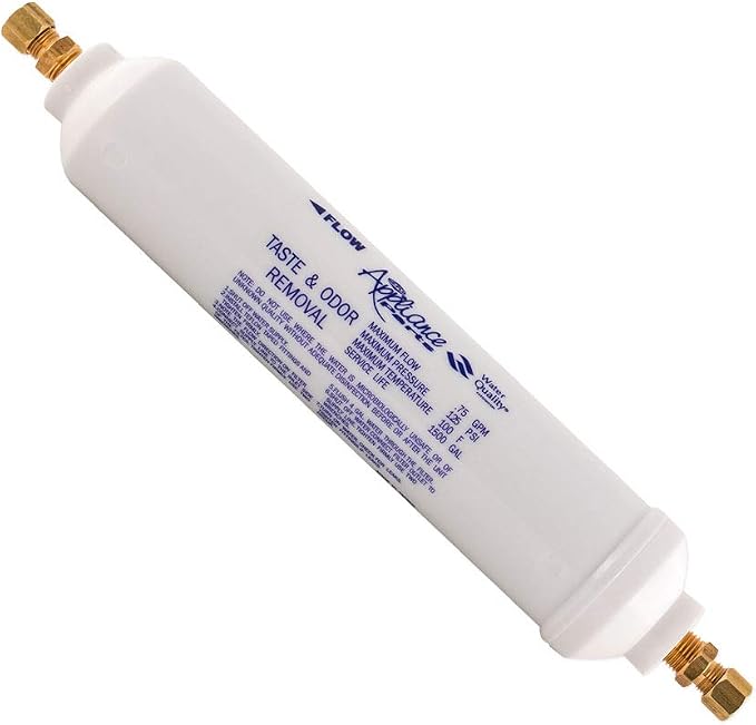 EZ-Flo 10 Inch Line Water Filter, Brass 1/4 Inch MIP x 7/16 Inch Compression - Image 2