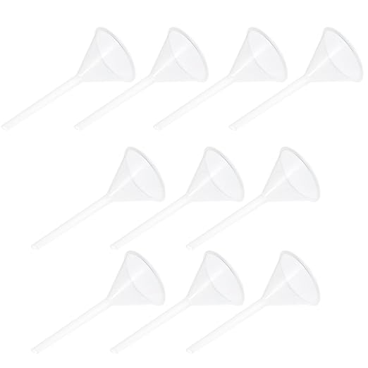 Veemoon 10pcs 75mm Plastic Triangle Filling Funnels Pp Scientific Laboratory by Veemoon