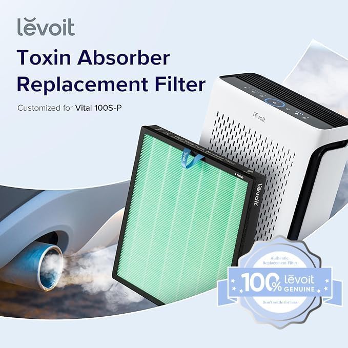 LEVOIT Genuine Vital 100S-P Air Purifier Toxin Absorber Replacement Filter - Image 2
