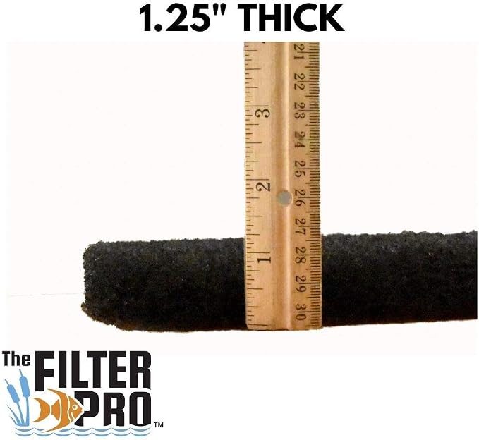 Black Coarse Filter Media, 1.25" Thick, Ponds or Water Gardens, Made in USA - Image 3
