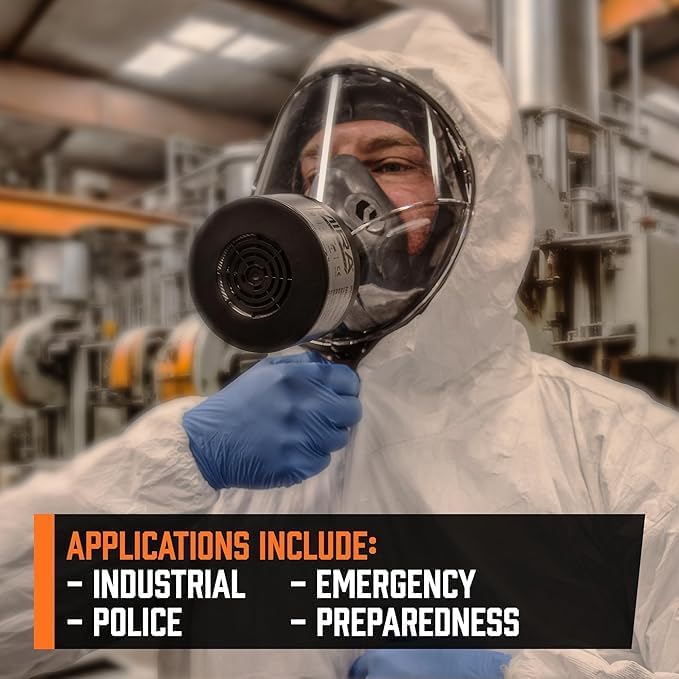 MIRA Safety CM-I01 Full-Face Industrial-Grade Gas Mask - Image 3