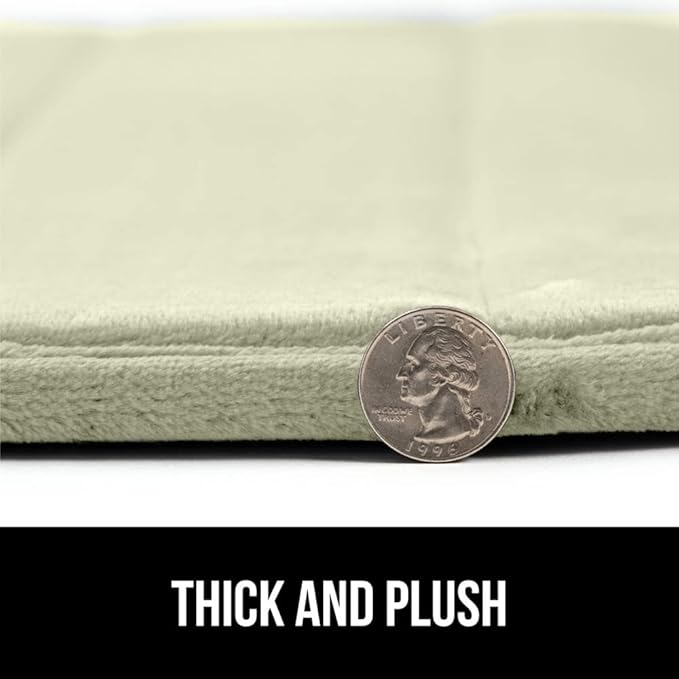 GORILLA GRIP Memory Foam Bath Mat, Soft Absorbent US Designed Bathroom Rug, Gripping Dots Machine Washable Bathmat, Cushioned Floor Mats, Shower Sink Rugs Room Décor Accessories, 36x24 Sage