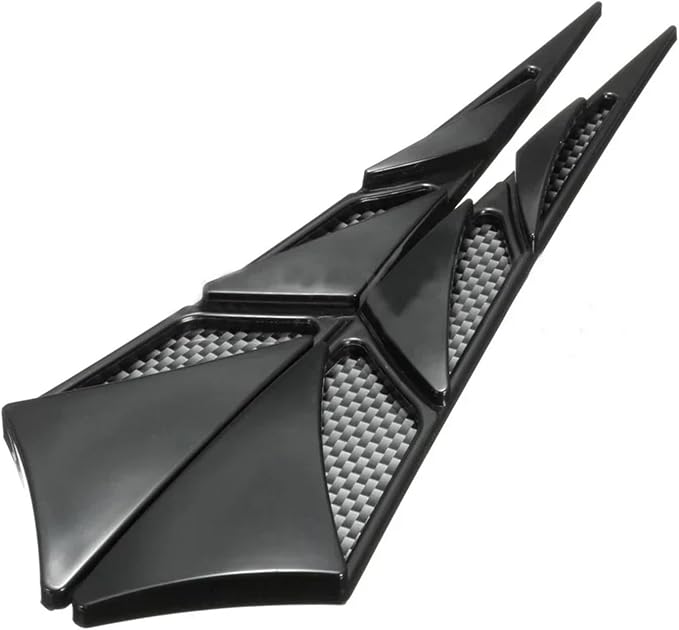 2Pcs Universal Black Cars Auto Vehicle Tuning Air Flow Intake Scoop Bonnet Vent by Unknown