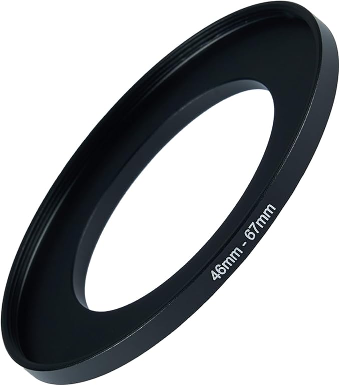 46mm to 67mm Step-up Adapter Rings Filter Adapter Black Metal Step Down Filter by Unknown