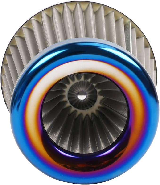 Cold Air Intake Filter, High Performance, Washable Filter, Clamp-On Replacement - Image 8